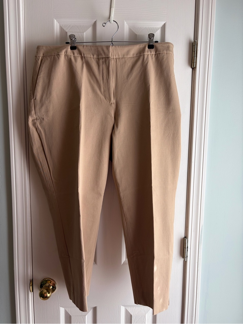 Talbots Hampshire Ankle Khaki Stretch Chinos